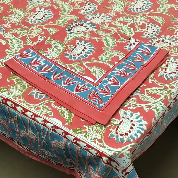 Block Printed Tablecloth - The Summer Shop