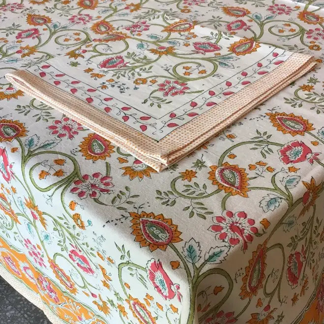 Block Printed Tablecloth - The Summer Shop