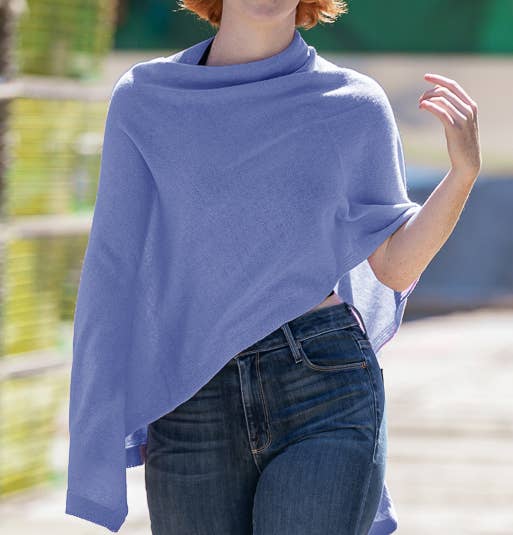 Cashmere Blend Roma Poncho - The Summer Shop