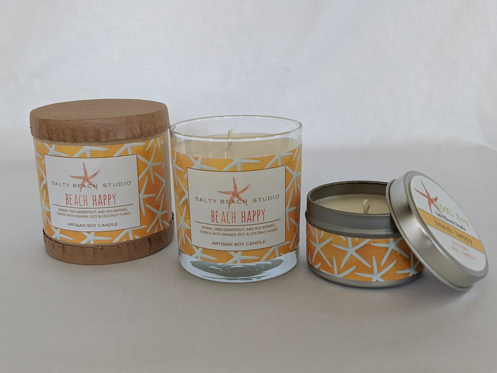 Beach Happy Scented Candle - The Summer Shop
