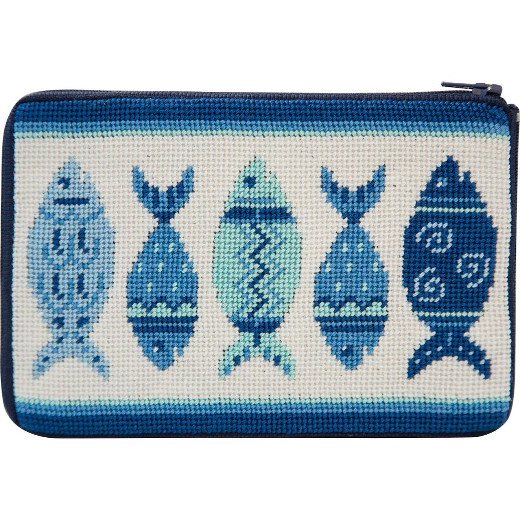 STITCH & ZIP Cosmetic Purse Needlepoint Kit - The Summer Shop