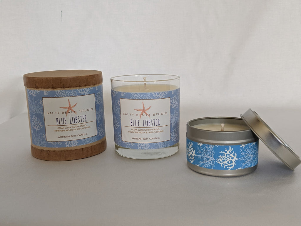 Blue Lobster Scented Candle - The Summer Shop