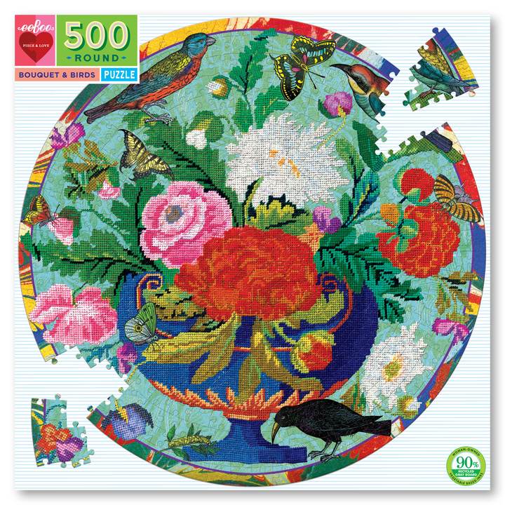 Bouquets and Birds Puzzle - The Summer Shop
