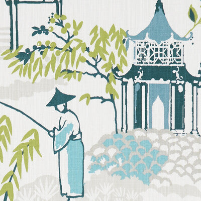 Pagoda Print Pillow - The Summer Shop
