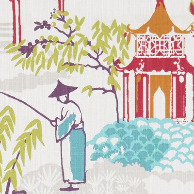 Pagoda Print Pillow - The Summer Shop