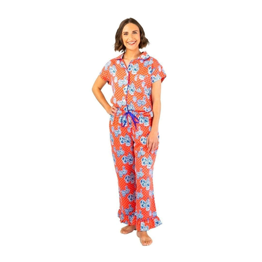 Charlotte Gingham Capri Pajamas - The Summer Shop