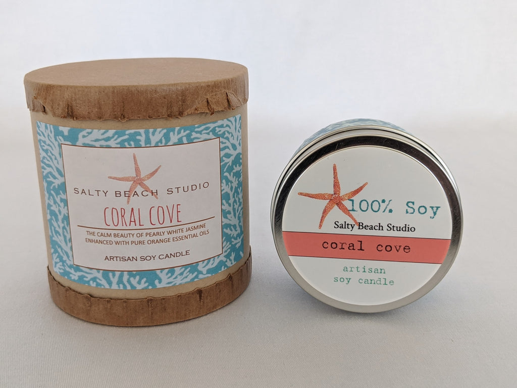 Coral Cove Scented Candle - The Summer Shop