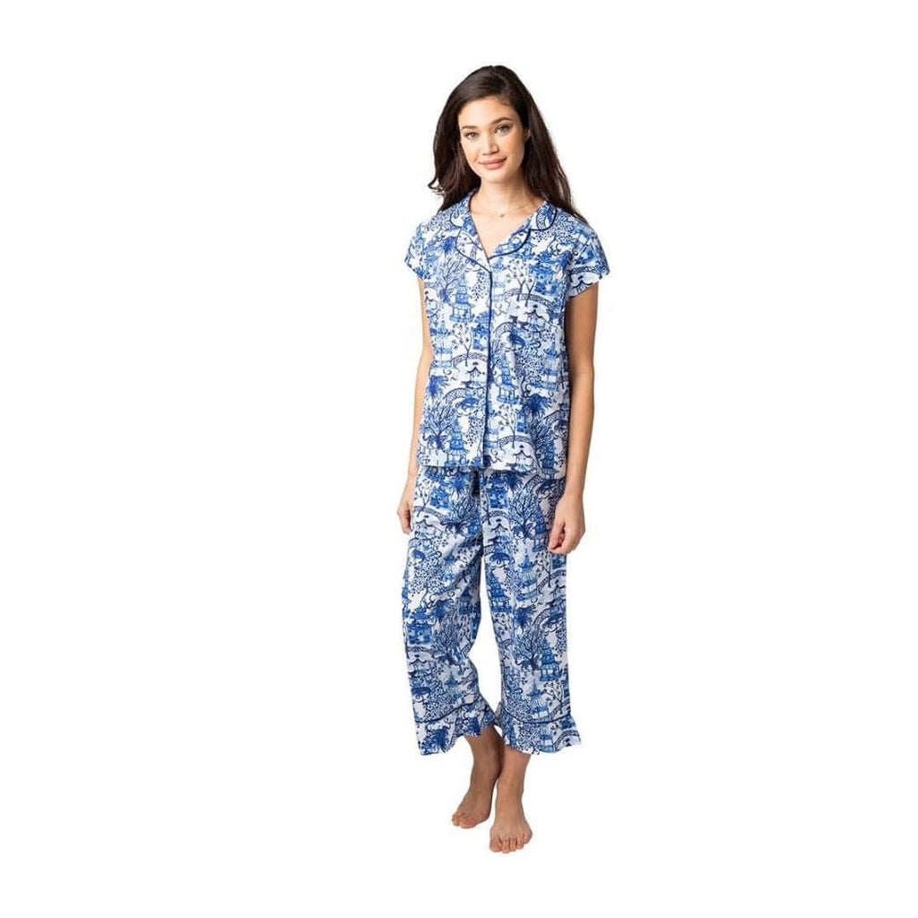 Garden Party Capri Pajamas - The Summer Shop