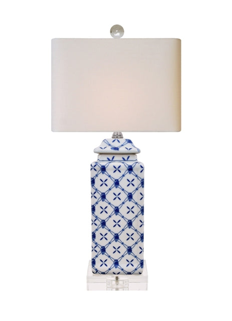 Trellis Lamp with Crystal Base - The Summer Shop
