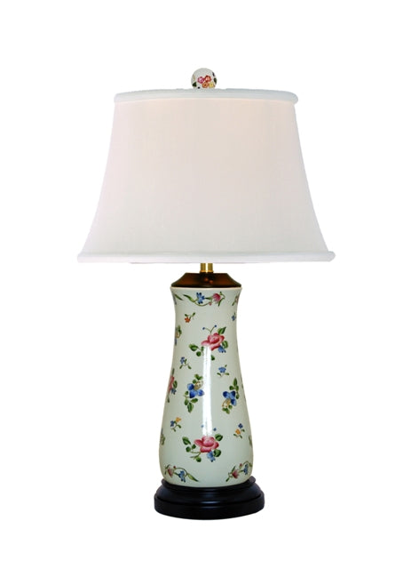 Floral Blossom Porcelain Lamp - The Summer Shop