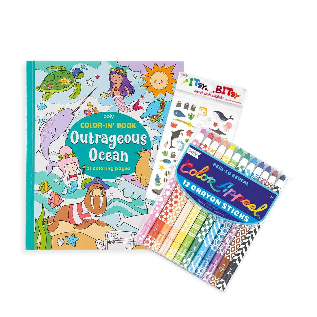 Outrageous Ocean Coloring Gift Set - The Summer Shop