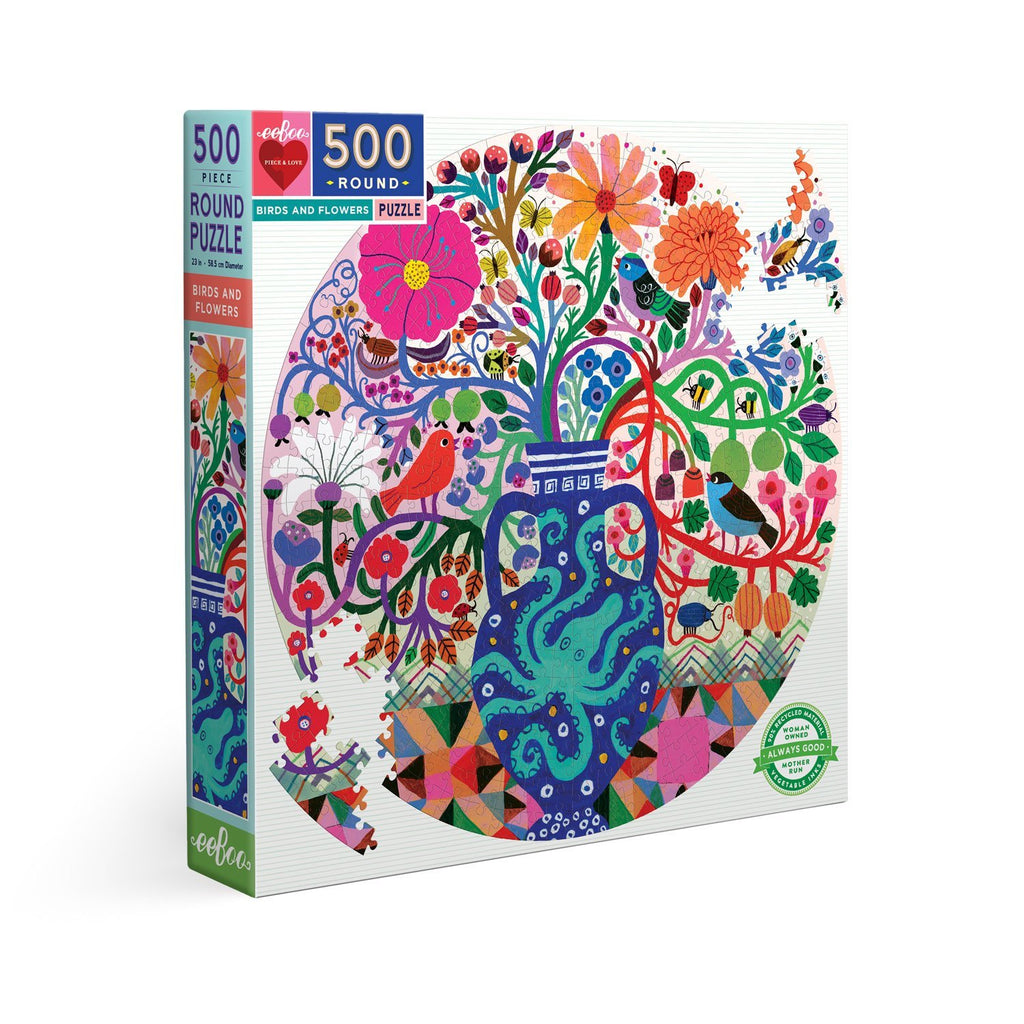 Birds and Flowers 500 PC Puzzle - The Summer Shop