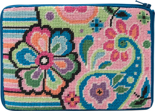STITCH & ZIP Cosmetic Purse Needlepoint Kit - The Summer Shop