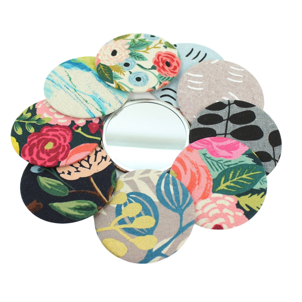 Canvas Backed Pocket Mirror - The Summer Shop