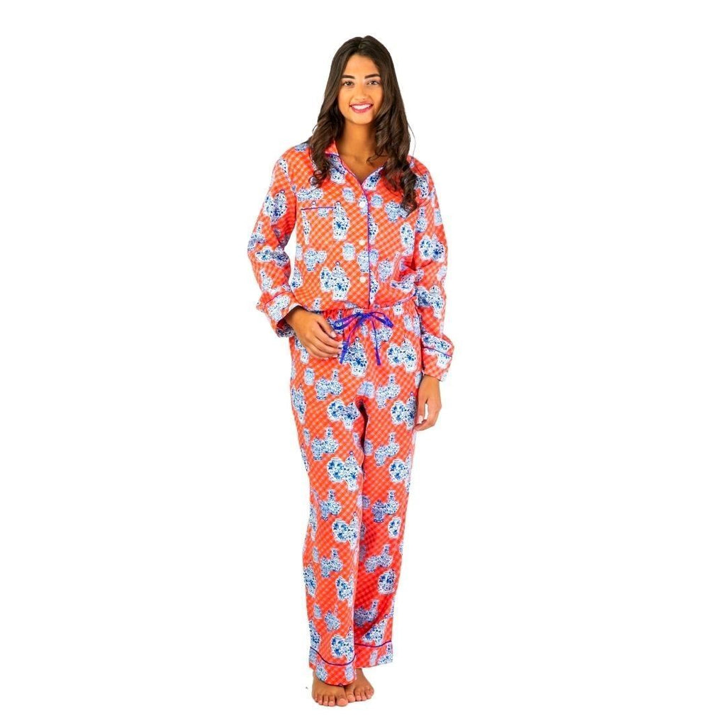 Charlotte Gingham LS Pajamas - The Summer Shop