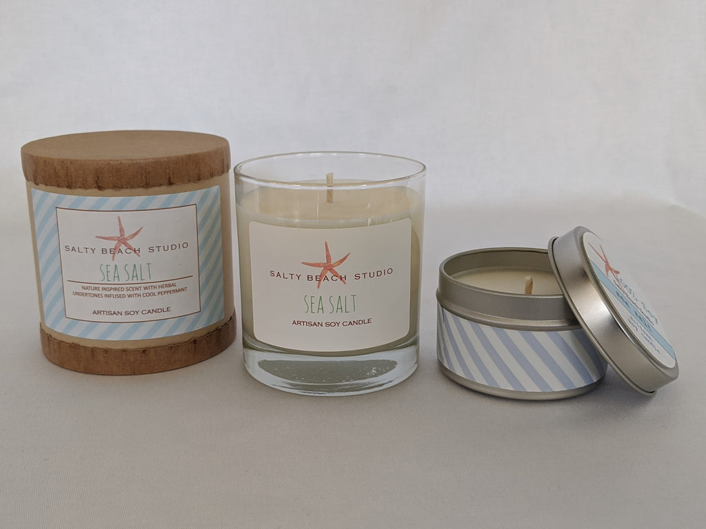 Sea Salt Candle Scented Candle - The Summer Shop