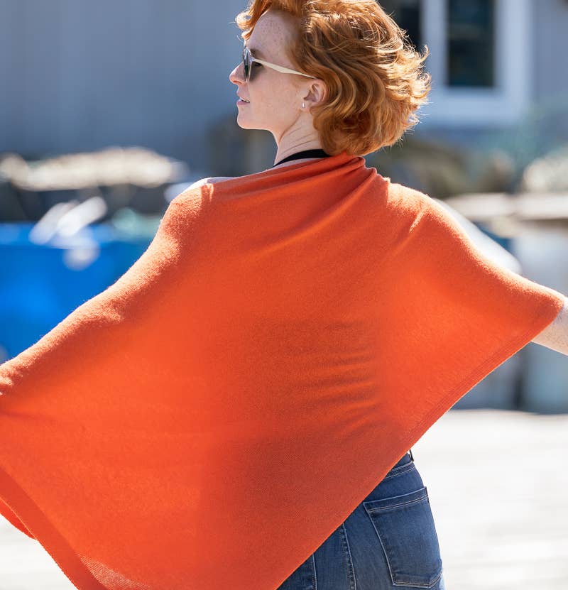 Cashmere Blend Roma Poncho - The Summer Shop
