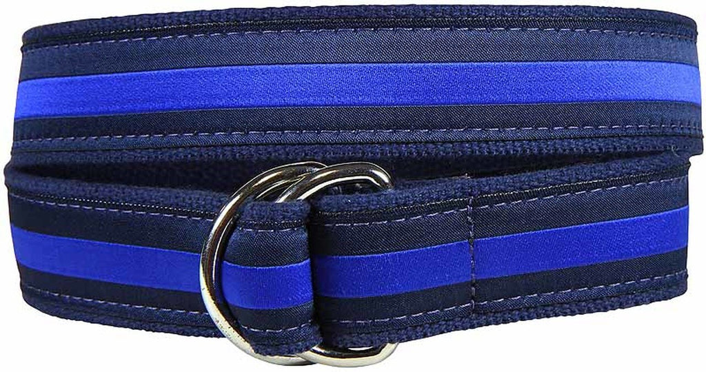Classic Stripe Ribbon D-ring Belt - The Summer Shop